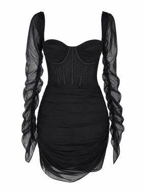 Oh Polly | Dresses | Oh Polly Chelsea Embellished Wrap Over Aline Mini Dress In Black | Poshmark Oh Polly | Dresses | Oh Polly Chelsea Embellished Wrap Over Aline Mini Dress In Black | Poshmark